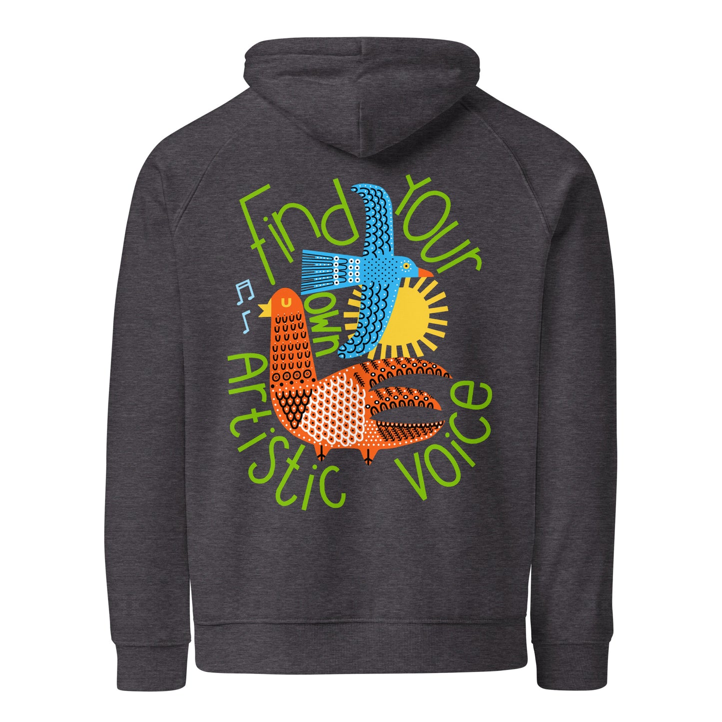 Fishink eco raglan hoodie